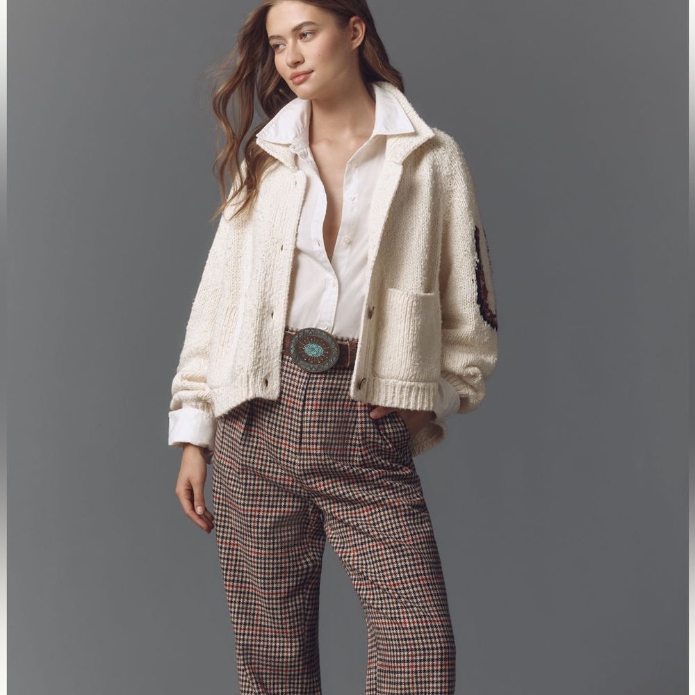 Pilcro Western Horse Graphic Cardigan Sweater - Picture 3 of 8